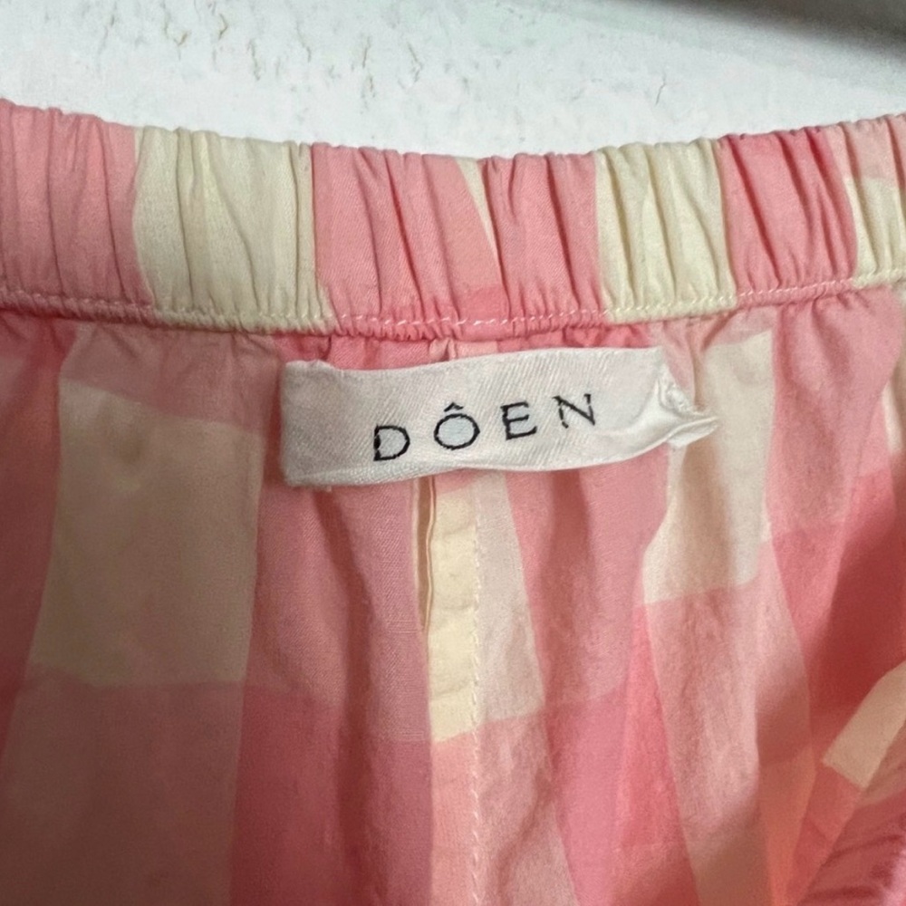 Doen Pink Checkered Pajama Pants - Picture 6 of 8